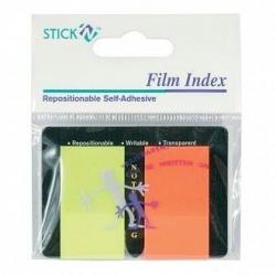 Закладки клейкие Hopax stickn, 45х25 мм, 50 штук по 2 цвета, пластик