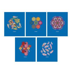 Тетрадь Калейдоскоп цвета, А5, 48 листов, клетка