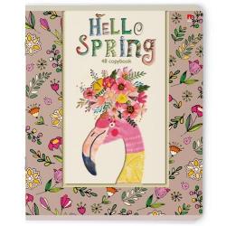 Тетрадь общая Hello spring, А5, 48 листов, клетка
