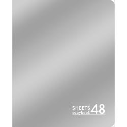 Тетрадь Чистое серебро, А5, 48 листов, клетка