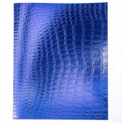 Тетрадь Metallic. Синий Croco, А5, 48 листов, клетка