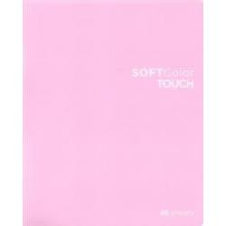 Тетрадь Soft color touch, А5, 48 листов, клетка, цвет розовый