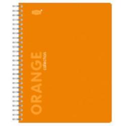 Тетрадь Orange 96 листов, А5, клетка, с пластиковой линейкой-разделителем