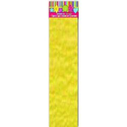 Бумага цветная крепированная, желтая, 1 лист
