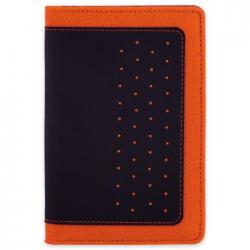 Органайзер-обложка для документов, цвет оранжевый, чёрный