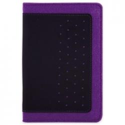 Органайзер-обложка для документов, цвет фиолетовый, черный