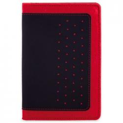 Органайзер-обложка для документов, 156x112 мм, красный с черным