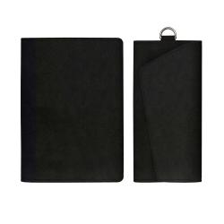 Набор подарочный Шеврет (обложка для паспорта, ключница), черный
