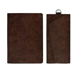 Набор подарочный Шеврет (обложка для паспорта, ключница), коричневый