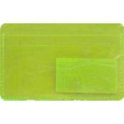 Обложка для карточек 10,5*7 см Neon салатовый (ICH003)