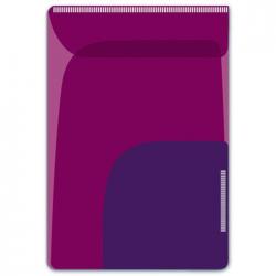 Папка-уголок для заметок, малиновый/фиолетовый