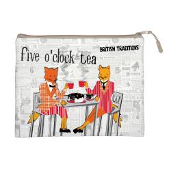 Папка на молнии Five oclock tea, цвет мультиколор
