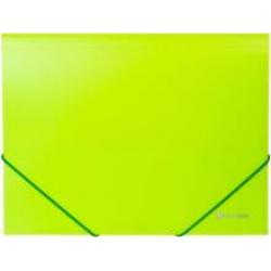 Папка на резинках Neon, А4, до 300 листов, зеленая