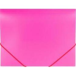 Папка на резинках Office, до 300 листов, розовая