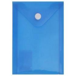 Папка-конверт на кнопке Brauberg, А6, цвет синий