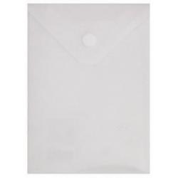 Папка-конверт на кнопке Brauberg, А6, цвет прозрачный