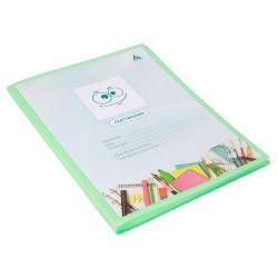 Папка-портфолио с 40 прозрачными вкладышами Бюрократ Gems, цвет зеленый, A4, арт. GEMPP40GRN