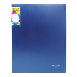 Папка с 10 прозрачными вкладышами Silwerhof Perlen, цвет синий металлик, A4, 0,6 мм, арт. 292911-74