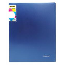 Папка с 40 прозрачными вкладышами Silwerhof Perlen, цвет синий металлик, A4, 0,8 мм, арт. 292941-74