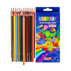 Набор цветных карандашей Морские обитатели, 24 цвета
