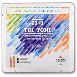 Карандаши цветные Koh-I-Noor. Tri-Tone, 24 цвета
