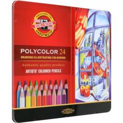 Карандаши цветные художественные Polycolor 3824, 24 цвета