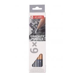 Набор чернографитных карандашей Art Creation Graphite Pencils, 6 штук