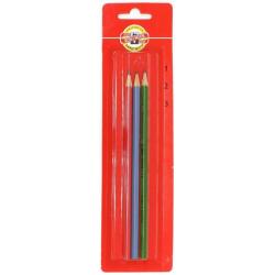 Набор чернографитных карандашей ALPHA H-B (3 штуки) (1703123014BL)