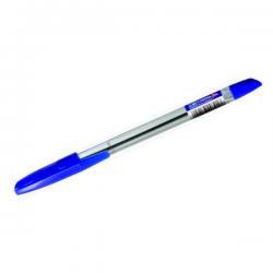 Ручка шариковая Corona Plus, прозрачный корпус, 0,7 мм, синяя