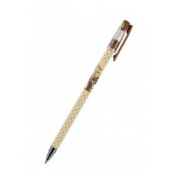 Ручка шариковая HappyWrite. Щенок с букетом, 0,5 мм, синяя