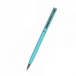 Ручка шариковая автоматическая Palermo, 0,7 мм, синяя (бирюзовый корпус)