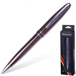 Ручка шариковая бизнес-класса Oceanic Grey, серый корпус, серебристые детали, 1 мм, синяя