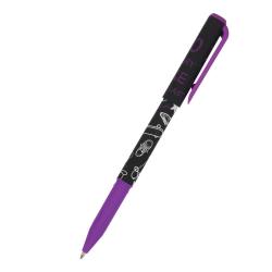 Ручка с чернилами на масляной основе Скейтборд. Паттерн, 0,7 мм, синяя