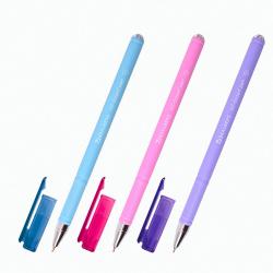 Ручка шариковая масляная Fruity Pastel, цвет чернил синий, soft-touch, узел 0,7 мм, линия письма 0,35 мм