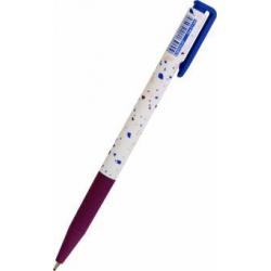 Ручка шариковая Simple. Бордо, автоматическая, синяя, 0,7 мм