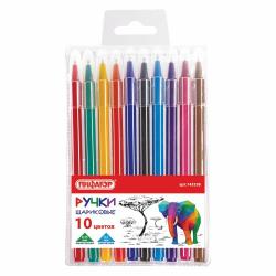 Ручки шариковые Веселые зверята, 10 штук, цвет чернил ассорти, узел 0,7 мм, линия письма 0,35 мм