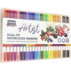 Маркеры акварельные Artist (24 цвета, двусторонние) (M-5083-24)