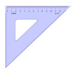 Треугольник 45°, 12 см