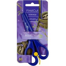 Ножницы детские FirstCut, 13.5 см, пластиковые лезвия и ручки