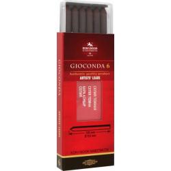 Сепия темная для цанговых карандашей Gioconda 4378, 6 штук