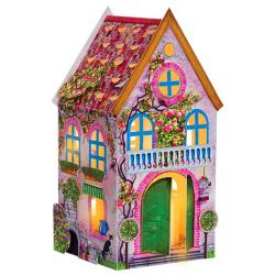 Набор для изготовления фонарика-домика Клевер Розовый вечер, 8x8x17 см, арт. АБ 42-565