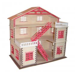 Сборная деревянная модель Кукольный домик