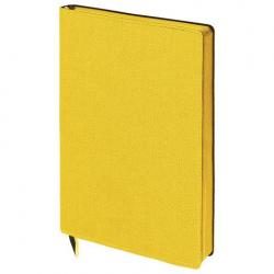 Бизнес-блокнот Tweed, А5, 148x213 мм, линия, 128 листов, цвет обложки желтый