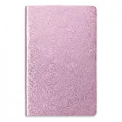 Ежедневник недатированный Наппа, розовый металлик+офсет черного цвета, А5, 96 листов