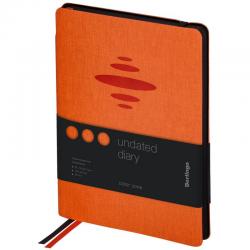 Ежедневник недатированный Color Zone, А5, 136 листов, оранжевый