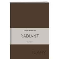 Недатированный ежедневник Radiant. Коричневый, А6, 152 листа