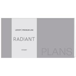 Планинг карманный недатированный Radiant. Серый, 64 листа