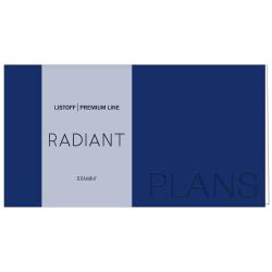 Планинг карманный недатированный Radiant. Синий, 64 листа