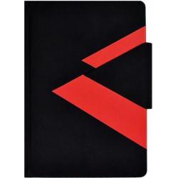 Ежедневник недатированный, Виннер черный/красный, 160 листов, А5
