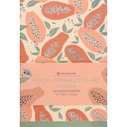 Ежедневник недатированный Vision. Terracotta Art. Papaya, А5, 136 листов
